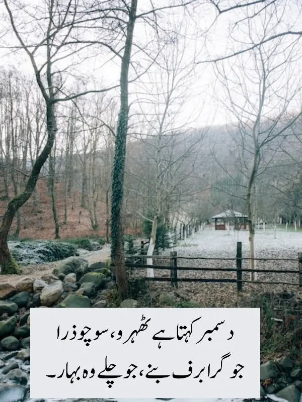 December Winter Poetry in Urdu