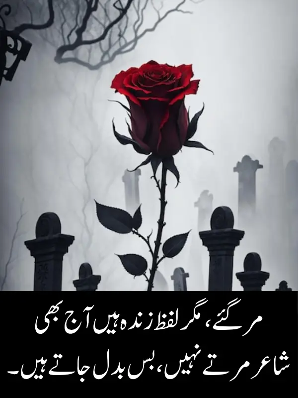 Friend Death Poetry in Urdu