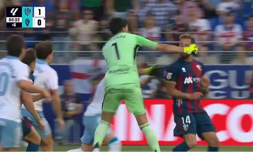 When Esteban Andrada lost control in a Spanish football match